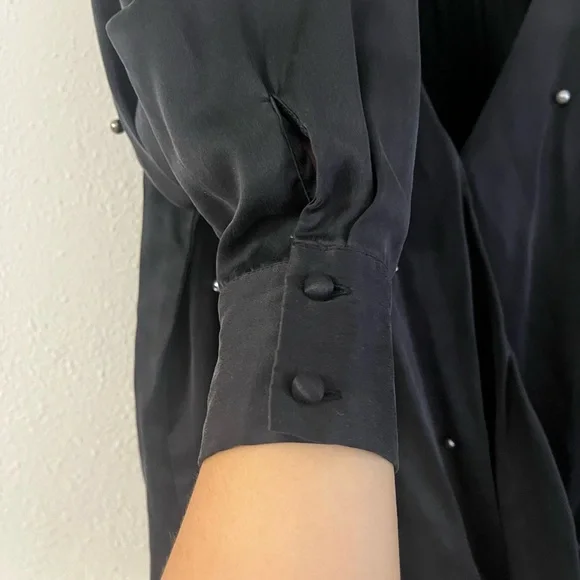 Generation Love Black Pearl-Embellished Women's Top - Picture 2 of 4